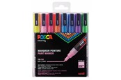 Hobbyartikler - POSCA  marker sæt PC-3M 8 ass. colors Glitter - 401627