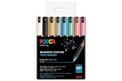 Hobbyartikler - POSCA  marker sæt PC-1MR 8 ass. metallic. colors - 401638