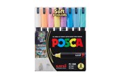 Hobbyartikler - POSCA  marker sæt Soft Colors PC-1MR 8 ass. - 401610