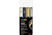 Hobbyartikler - POSCA  marker sæt PC-1M 4 colors g-s-b-w - 401634