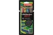 Hobbyartikler - STABILO ® Arty GREENcolors FSC®-certified colored pencil cardboard wallet of 12 pens - 208704