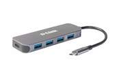 USB-hub - D-Link DUB-2340 - hub - 5 ports USB-hub - 5 porter - Grå - DUB-2340