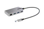 USB-hub - StarTech.com 5G3AGBB-USB-A-HUB USB-hub - 3 porter - Grå - 5G3AGBB-USB-A-HUB