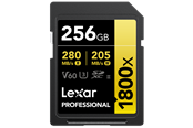 Minnekort - Lexar Professional Gold 1800x SD - 280MB/s - 256GB - LSD1800256G-BNNNG