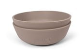 Babyutstyr - Filibabba Silicone bowl 2-pack - Warm Grey - FI-02272