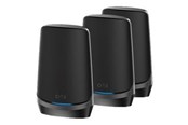 Ruter - Netgear RBKE963B AXE11000 (3-Pack) Orbi 960 Series Quad-Band WiFi 6E Mesh System 10.8Gbps 10 Gig Port Black - Mesh router 802.11a/b/g/n/ac/ax (Wi-Fi 6E) - RBKE963B-100EUS