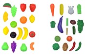 Lekekjøkken & Utstyr - Junior Home Play Fruits Set 17 pcs 2 (Assorted) - 505143