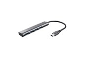 Dokkingstasjon - Trust Halyx USB-C To 4 Port USB-A 3.2 Gen1 Hub - 24948