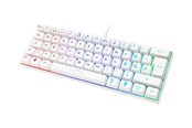 Tastatur - Deltaco GAMING GAM-075 - keyboard - Swiss - white - Gamingtastatur - Sveitsisk - Hvit - GAM-075-W-CH