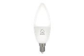 Smarthus - Deltaco LED lysepære, E14, 4.5W, 385lm, WiFi 2.4GHz, hvitt lys - SH-LE14CCTC