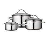 Gryter - Funktion Pot set with lid 6 pieces 18/8 steel - 200168