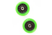 Utendørsleker - My Hood Set of Wheels 100 mm - Black/Lime - 505086