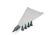 Kjøkkentilbehør - Funktion Piping bag 5 nozzles grey - 222100