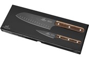 Kjøkkenredskaper - Lion Sabatier Knife set Phenix 2 pieces Black/Wood - 20886