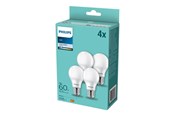 LED-lyspære - Philips LED-lyspære Standard A60 8W/840 (60W) Frosted 4-pack E27 - 929002306397