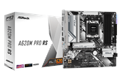 Hovedkort - ASRock A620M PRO RS Hovedkort - AMD A620 - AMD AM5 socket - DDR5 RAM - Micro-ATX - 90-MXBLN0-A0UAYZ