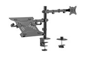 Veggmontering, AV-braketter & AV-møbler - Gembird MA-DA-03 - mounting kit - for monitor / notebook - fine texture black 18 kg Up to 32" (monitor) / up to 15.6" (notebook) 100 x 100 mm - MA-DA-03