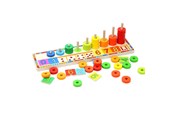 Brettspill & Puslespill - TOPBRIGHT Wooden Learning Game Counting Rings 56dlg. - 6540