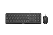 Tastatur - Philips SPT6207B - keyboard and mouse set - QWERTY - Tastatur & Mussett - Nordisk - Svart - SPT6207B/21