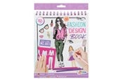 Kreative leker - Grafix Fashion Design Sticker Book + Stencils - 230005