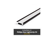 Smarthus - Light Solutions Aluminum Profile - Model G for Philips Hue and Lifx - Black - 5714255008128