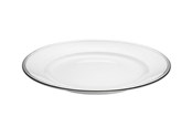 Servering & Servise - Pillivuyt Plate Bistro 27 cm White/Silver - 18258