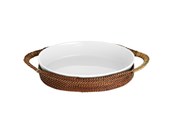 Kjøkkentilbehør - Pillivuyt Basket oval 31 x 23 cm Light/Dark brown Nito wicker - 22390