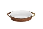 Kjøkkentilbehør - Pillivuyt Basket oval 26 x 19 cm Light/Dark brown Nito wicker - 22391