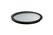 Kjøkkentilbehør - Rösle Glass lid 24 cm Clear/Black Glass/Silicone - 22557