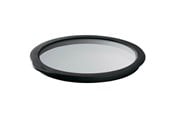 Kjøkkentilbehør - Rösle Glass lid 28 cm Clear/Black Glass/Silicone - 22558