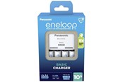 Batteri - Panasonic eneloop Basic BQ-CC51 battery charger - 4 x AA type - NiMH - Europlug - K-KJ51MCD40E