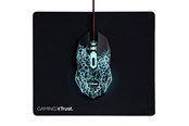 Mus - Trust BASICS GAMING MOUSE & PAD - Gaming mus - 24752