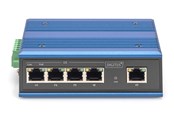 Switch/splitter - DIGITUS DN-651120 Industrial 4 Port Gigabit PoE Switch Unmanaged 1 Uplink - DN-651120