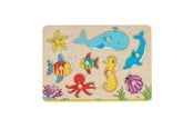 Puslespill - Goki Stud Puzzle Underwater World 8pcs. Tre - 57953