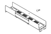 Rackskap - APC - rack aisle crossover tray - FS-AC-4008-B