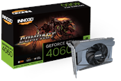 Grafikkort - Inno3D GeForce RTX 4060 Compact - 8GB GDDR6 RAM - Grafikkort - N40601-08D6-173050N