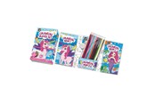 Kreative leker - Grafix Coloring Books (2pcs) with Pencils - Unicorn and M - 150078