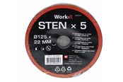 Vinkelsliper - Work>it Cutting Disc for Stone 5-pak - 56254