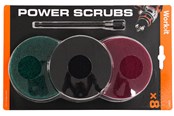 Bormaskin & Bits - Work>it Power Scrubs Cleaning Pads for Drills - 63841