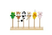 Dukker, Bamser & Utstyr - Goki Plush Finger Puppet Animal 6pcs. - 15418