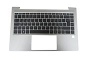 Tastatur - HP - notebook replacement keyboard - Nordic - with top cover - Bærbart tastatur - til utskifting - Nordisk - Sølv - M23769-DH1