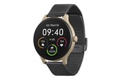 Smartklokke, Smartwatch & Sportsklokke - Garett Electronics Garett Classy smart watch with strap - 64 MB - black & gold - 5904238483800