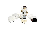 Treleker - Goki Dollhouse Shepherd + Sheep - so201