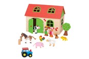 Treleker - Goki Wooden Farmhouse 13pcs. - 58497