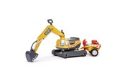 Kjøretøy - Falk Excavator Super Builder with Trailer - 808-092