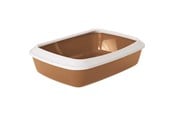 Katt - Savic Iriz + Rim Litter Tray 42cm - Nordic brown - K0263NB