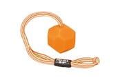 Hund - Julius-K9 Ball with cord  diam. 60mm - smooth orange soft - H661434