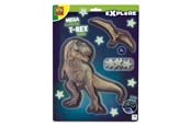 Barnerom - SES Mega Glowing T-Rex World Wall Stickers - 25129