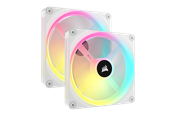 Kabinettvifte - Corsair iCUE LINK QX140 RGB Starter Kit - White - Kabinettvifte - 140mm - Hvit med RGB-lys - 37 dBA - CO-9051008-WW