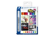 Skrive- & Tegneverktøy - Staedtler Chalk marker Lumocolor 2.4mm 8pcs - 344 C8